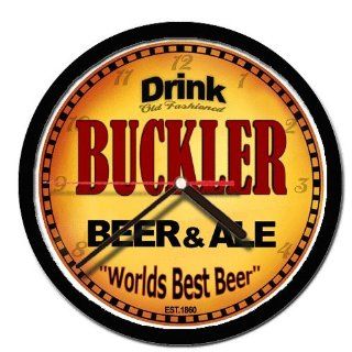 BUCKLER beer and ale cerveza wall clock: Everything Else