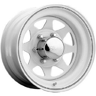 Pacer White Spoke 15x8 White Wheel / Rim 5x5.5 with a  19mm Offset and