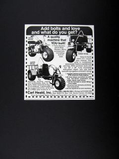 Heald Super Bronc Motor Bike Tryke Kits 1983 Print Ad Advertisement