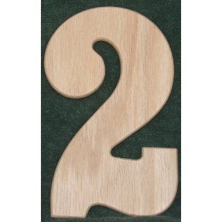 8 Inch Wooden Number 2 Arts, Crafts & Sewing