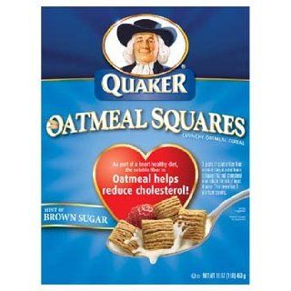 Quaker Crunchy Oatmeal Squares with Brown Sugar Cereal 16 oz 