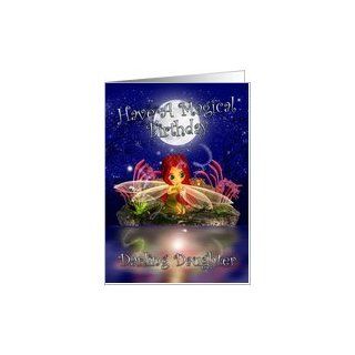 Daughter Birthday Card   Cute Little Fairy   Water Scenery