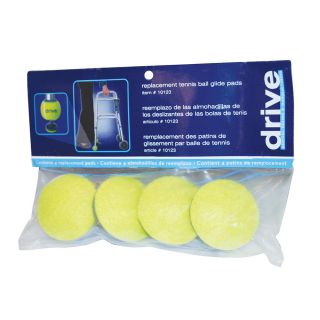 Drive Brand Replacement Pads for Tennis Ball Walker Glides Yellow 2