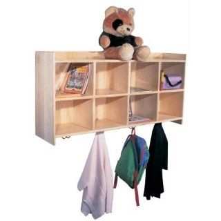 Strictly for Kids SK1262 Deluxe Maple Wall Cubbies for 10