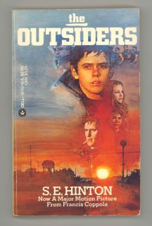 The Outsiders by s E Hinton 1985 Dell Paperback Movie Tie in Edition