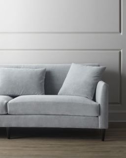 Gray Leather Sofa   