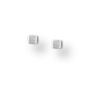 Boma Square Stud Earrings: Boma Silver: Jewelry