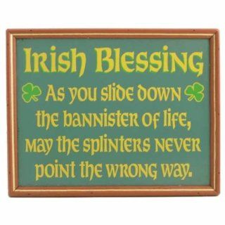 Framed Irish Blessing Handcrafted Wood Sign Funny Humor