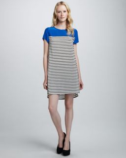 Striped Silk Dress  Neiman Marcus