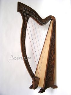   Pro Quality Irish Celtic Meghan Floor Harp 3 Play Books Free