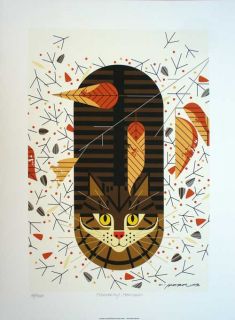 Charles/Charley Harper   PURRFECTLY PERCHED  New in 2012   Ltd Ed. #14