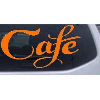 Orange 36in X 19.2in    Cafe Decal Window Sign Business Car Window