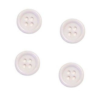Small White Buttons 12mm, Quantity of 144, Lead Free