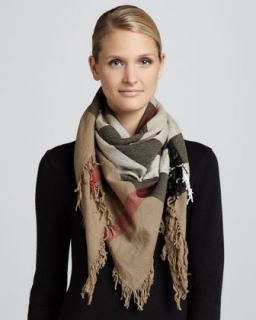 Burberry Check Extra Fine Wool Scarf, House   