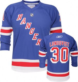 Henrik Lundqvist Youth Jersey Reebok Blue 30 New York Rangers Youth