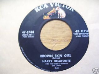  Harry Belafonte "Brown Skin Girl" 45 RPM