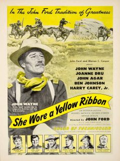 She Wore Yellow Ribbon John Ford John Wayne Merian Cooper Harry Carey