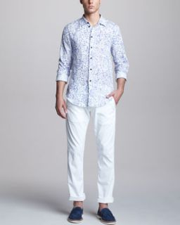 44TP Armani Collezioni Floral Print Linen Shirt & Corduroy Pants
