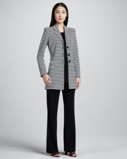 Misook Collection Amelie Long Striped Jacket, Classic Fit Tank & Boot