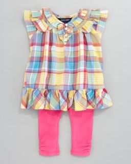Ralph Lauren Childrenswear Plaid Tunic & Leggings Set   