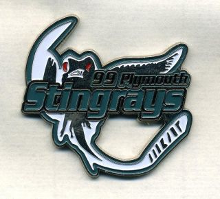 Minor Pee Wee 99 Plymouth Stingrays Hockey Team Pin