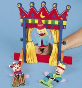 Wooden Puppet Theatre Childrens Puppets Theater Pretend