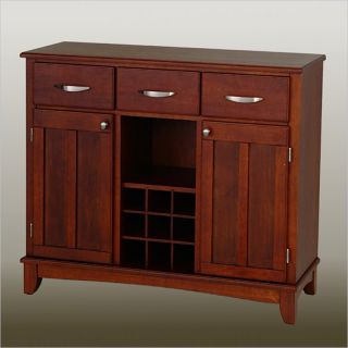 home styles furniture cherry buffet with 2 door hutch 192625 smartly