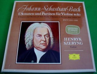 HENRYK SZERYNG BACH 6 Sonatas and Partitas for Solo Violin DGG 3 LP