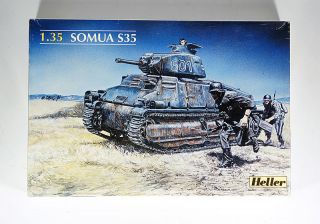 Heller 81134 1 35 Kit French German Tank Somua S35 PzKpfw 35 9 739 F