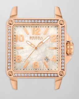 Stella Diamond Rose Gold with MOP Dial on White Rubber