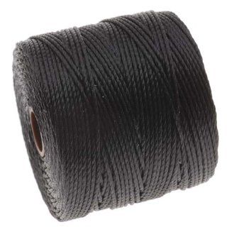 BeadSmith Super Lon Cord   Size #18 Twisted Nylon   Black