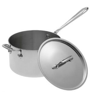 All Clad Stainless 4 Quart Saucepan with Loop Kitchen