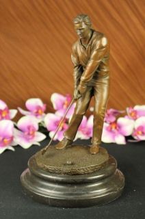  Male Golfing Club Trophy Ben Hogan Sport Sculpture Marble