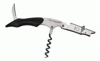 SCREWPULL CORKSCREW SPIN WAITERS FRIEND WINE OPENER WITH BUILT IN FOIL