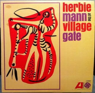 Herbie Mann at The Village Gate LP VG Atlantic 1380 Vinyl 1962 Record