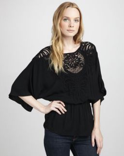 Ella Moss Valerie Crochet Sleeve Tunic   