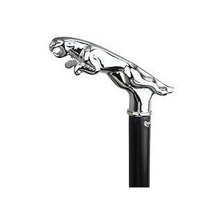 Royal Canes  Chrome Plated Jaguar Handle Walking Cane With