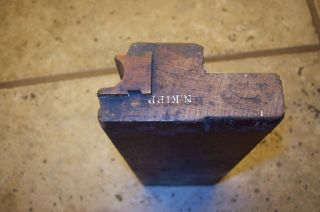 Antique 1820s Hermon Chapin Union Factory Warranted Wood Plane Hand