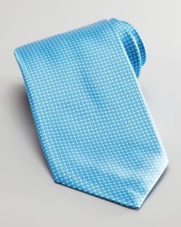 Stefano Ricci Tonal Neats Silk Tie, Aqua   