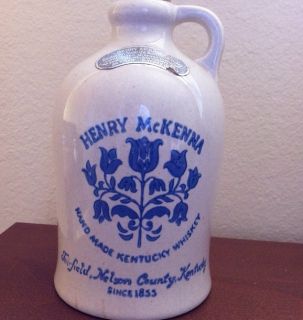 Henry McKenna 4 5 Quart Jug Decanter Empty Hand Made Kentucky Whiskey