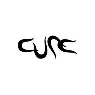 THE CURE BAND WHITE LOGO VINYL DECAL STICKER Everything