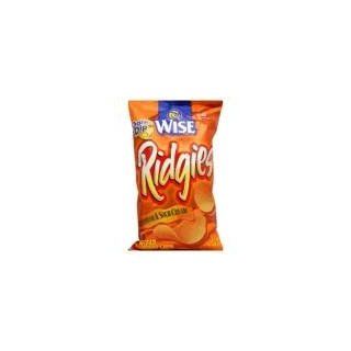 Wise Potato Chips   Ridgies Cheddar & Sour Cream 7.75oz 12pack 
