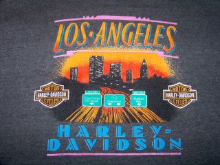  1992 Official HARLEY DAVIDSON Short Sleeve Large Size HOLOUBEK T Shirt