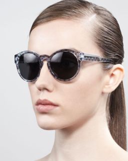Stella McCartney Sunglasses Round Dot Print Enamel Sunglasses