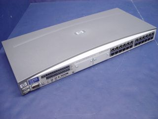 Hewlett Packard HP ProCurve 24 Port Network Switch 2524 J4813A for