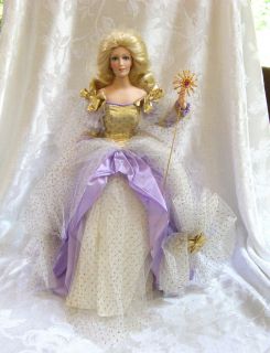 Franklin Heirloom Doll Fairy Godmother with Wand 1989