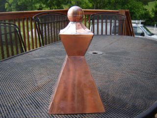HOME GARDEN ROOF TOP DECORATION FENCE TOP MORE COPPER CAP FINIAL