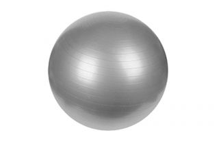  of 12 Silver 65 cm Gym Exercise Balls Home Fitness Equipment