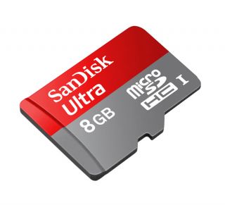 SanDisk Ultra 8GB microSDHC Card Plus Adapter (SDSDQYA