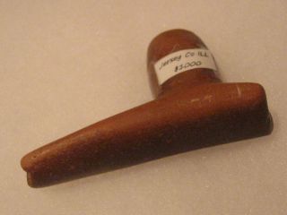 Rare Authentic Catlinite Hopewell Platform Pipe Native American Indian